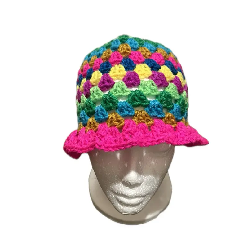 Granny square bucket hat