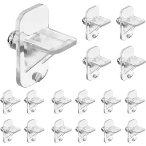 20PCS 1/4 Inch Plastic Shelf Pegs, Cabinet Shelf Supports & Clips, Furniture Pins Replacement for Wood Bookcase Kitchen Cabinet Shelving