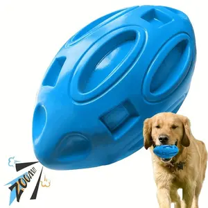 Durable Dog Chew Toy, 1 Count Indestructible Squeaky Ball, Interactive Training Ball, Dog Teething Toy, Pet Interactive Toy, Dog & Cat Accessories