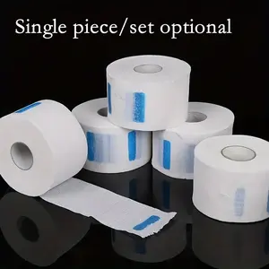 Disposable Hairdressing Neck Paper Rolls, 1 Roll/5 Rolls Elastic Hairdressing Neck Care Paper Roll, Hair Styling Accessories for Salon & Barber Shop, Hair Cutting Accessories