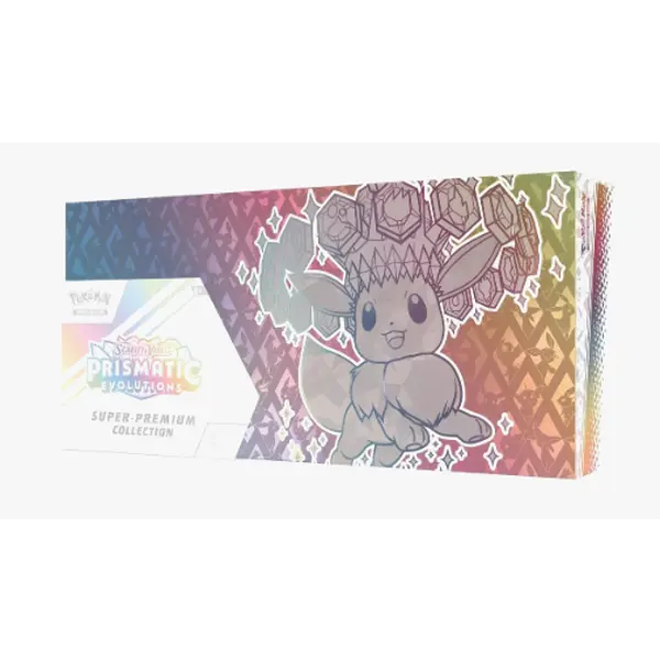 Prismatic Evolutions Super-Premium Collection - 15 Booster TCG Packs, Collectible Cards Assortment for Non-Sports Trading Card Hobbyists