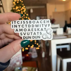 Law and Order SVU Sticker: "Dun Dun" Vinyl Decal for True Crime Fans