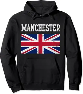 Manchester Flag United Kingdom Flag Union Jack Gift Pullover Hoodie - Laronstu Shop 89B07YNJXJZY