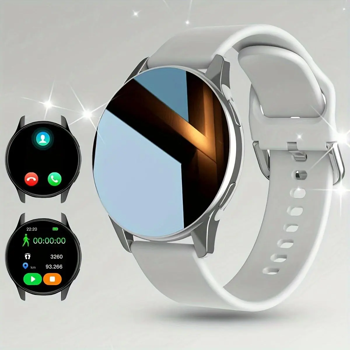 Smart Watch with Wireless Calling, Multi-Sport Modes, Call & Message Alerts, Custom Wallpaper, Compatible with iOS/android, Sports Smart Watches