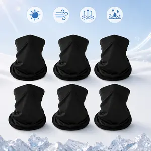 6PCS Neck Gaiter Bandanas – Breathable Face Mask Balaclava for Men & Women, Sun & Wind Protection