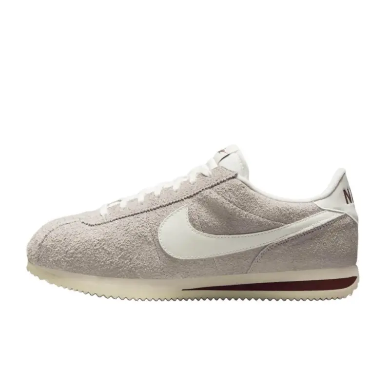 Nike Cortez SE Suede College Grey Dark Team Red Coconut Milk Sail Men’s Perfect Trending Daily Neutral Sneakers Fashion Footwear Walking Shoe Boy