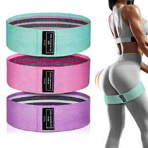 Muscle Club Fabric Hip Circle - Non-Slip Glute Resistance Band for Squats, Yoga & Fitness. Latex-Free Exercise Loop, Medium/Heavy Resistance, Butt Activation & Leg Workouts Ankle Set and Training