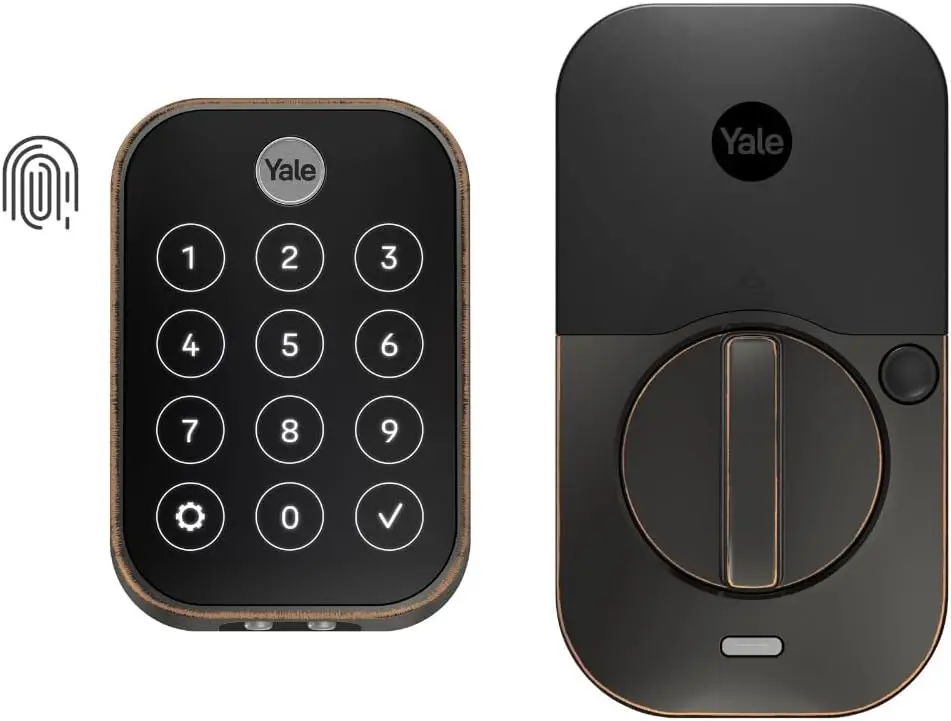 Yale YRD450FBLE0BP Assure Lock 2 Smart Door Lock - Commercial Deadbolt, Key-Free Touchscreen, Fingerprint Scan Security, Bluetooth Connectivity, US10BP Oil Rubbed Bronze Finish, Mixed-Use for Retail, Wide Range of Products Compatibility, Smart Door Locks,