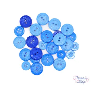 Color Me Blue 2-Hole 4-Hole Buttons