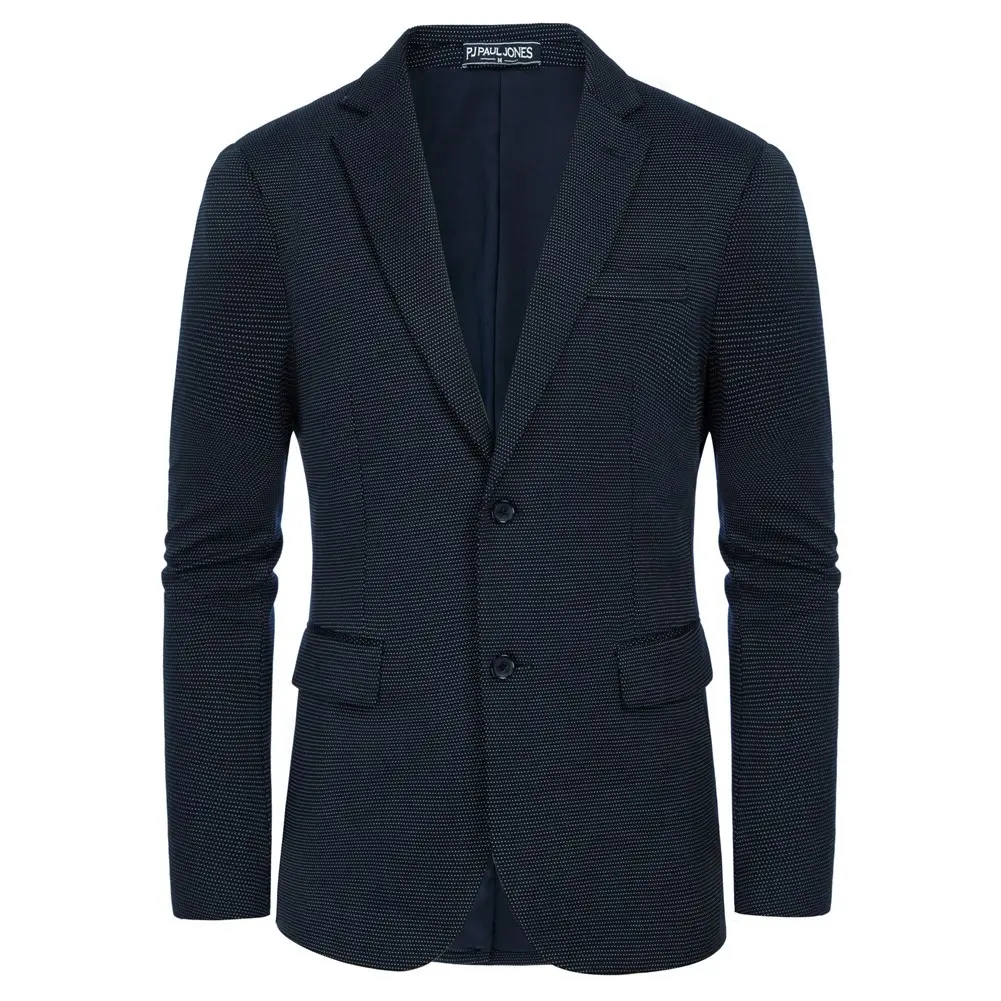 PJ Paul Jones Men's Herringbone Blazer Jacket Lightweight Casual Knit Sport Coat