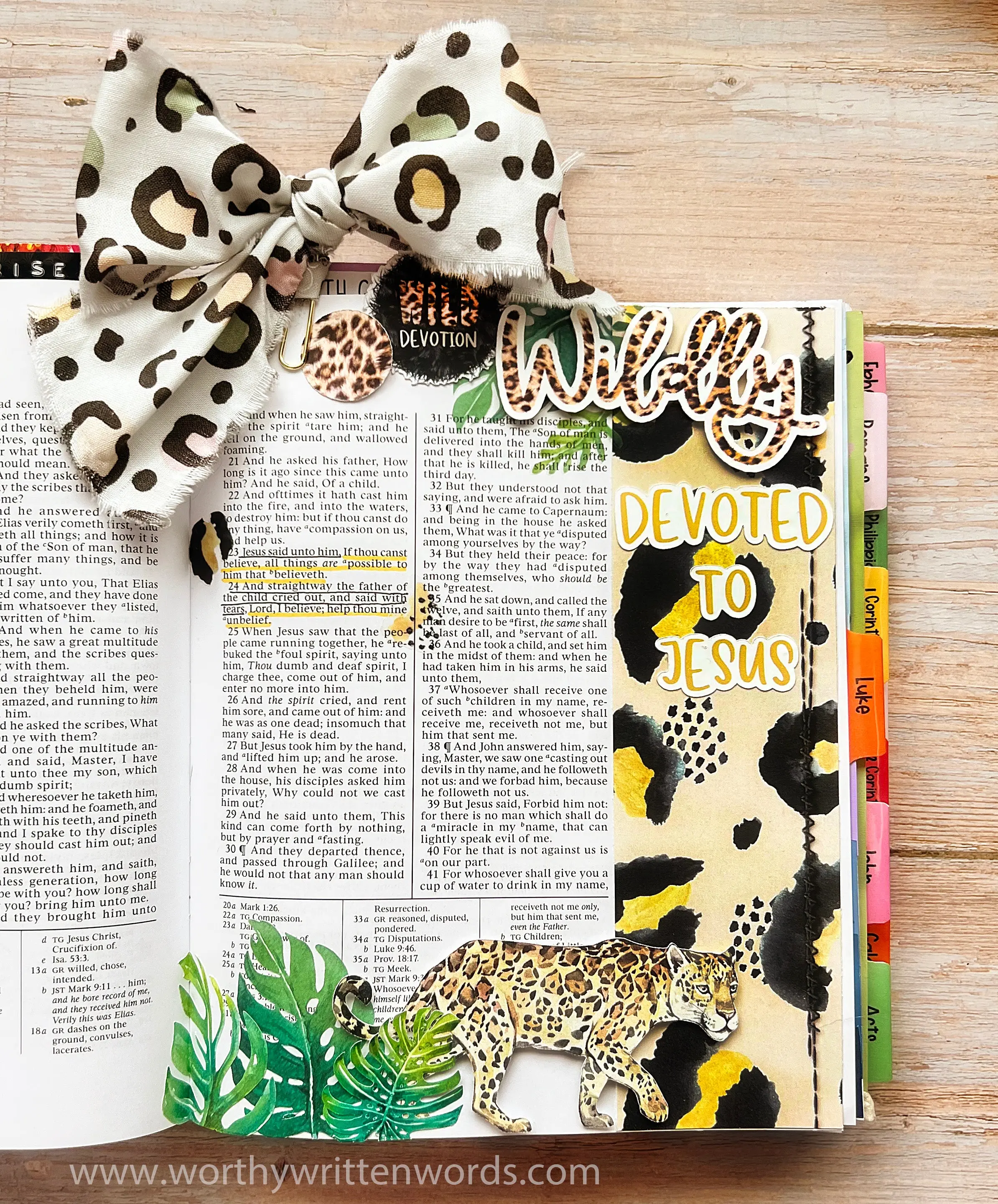 Wildly Devoted Scripture Journaling Page Kit