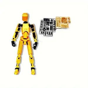 3D Printed Action Figure, Joint-Movable Hands and Feet, Articulated Fidget Figurines, Decorative Figurine, Collectible Model, Statue, Christmas Halloween Birthday Gift, Craft Figurine