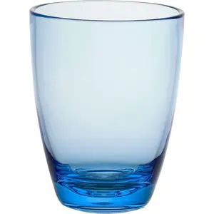 - ETON- 15.2 ounce, Set of 6,  Drinking Glasses Set,  Tumblers, Stackable Plastic Drinkware, Dishwasher Safe Cups,  Blue