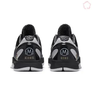 Black White Contrast Basketball Sneakers, Scale-textured 3D Woven Upper, Shock-Absorbing Soft Midsole, Reduce Foot Soreness During Long Court Matches