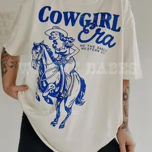 Cowgirl Era Tee, Vintage inspired western aesthetic trendy graphic tee