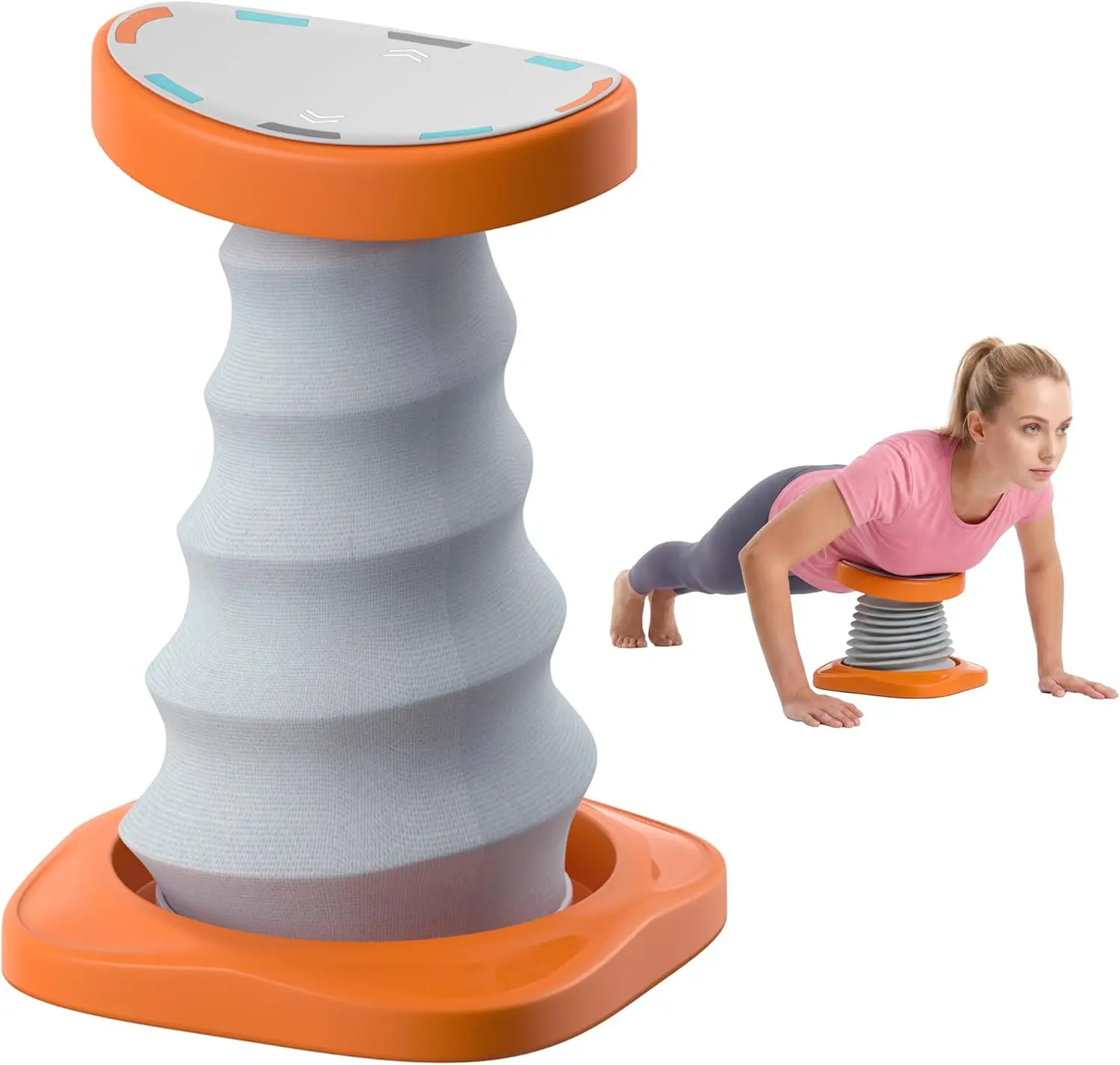 Push Up Trainer for Beginners, Push Up Assist Device with Core Support Assistance, Reduces Body Weight Load, Push Up Helper for Home Chest Workout, Upper Body Strength Training Equipment