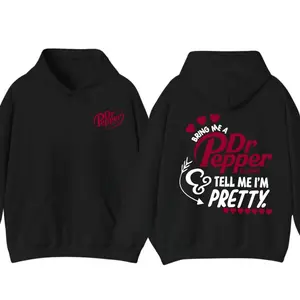 [graphic hoodies][Halloween Hoodie]Dr.Pepper Est.1885 Hoodie -2 SIDE- Bring Me A Dr.peper est.1885 - Tell Me I'm Pretty Sweaters,GIFT FOR MEN , GIFT FOR WOMEN Casual ClassicFall Outfits
