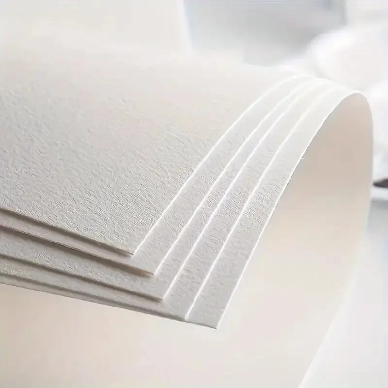 32K Portable Size 40 Sheets High Density 100% Cotton Watercolor Paper Stable Texture Acid Free Design Suitable for Daily Painting Practice