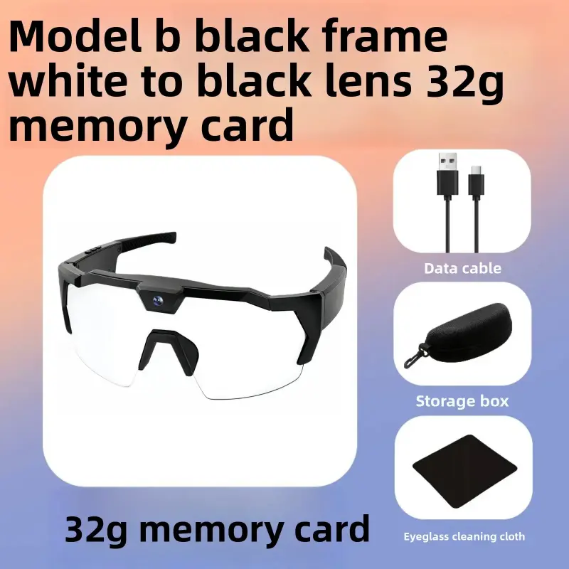 Model B (Black Frame) White to Black Lens 32GB Mem