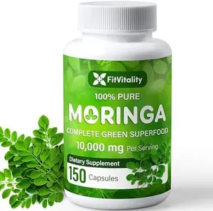 Moringa Capsules| 150 Capsules| Moringa Oleifera| 10,000mg| 100% Pure & Natural| Non-GMO and Gluten Free Supplement | Complete Green Superfood | Moringa Leaf Extract Powder #Clearance Sale