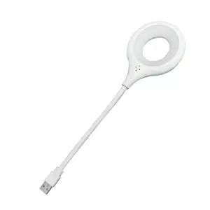 USB Voice Smart LED Night Light, Voice Activated, Dimmable & Color Changing, USB-Powered Portable Nightlight for Bedroom, Hallway, Stairway, Desk, 1 Pack Usb C Rechargeable Compact