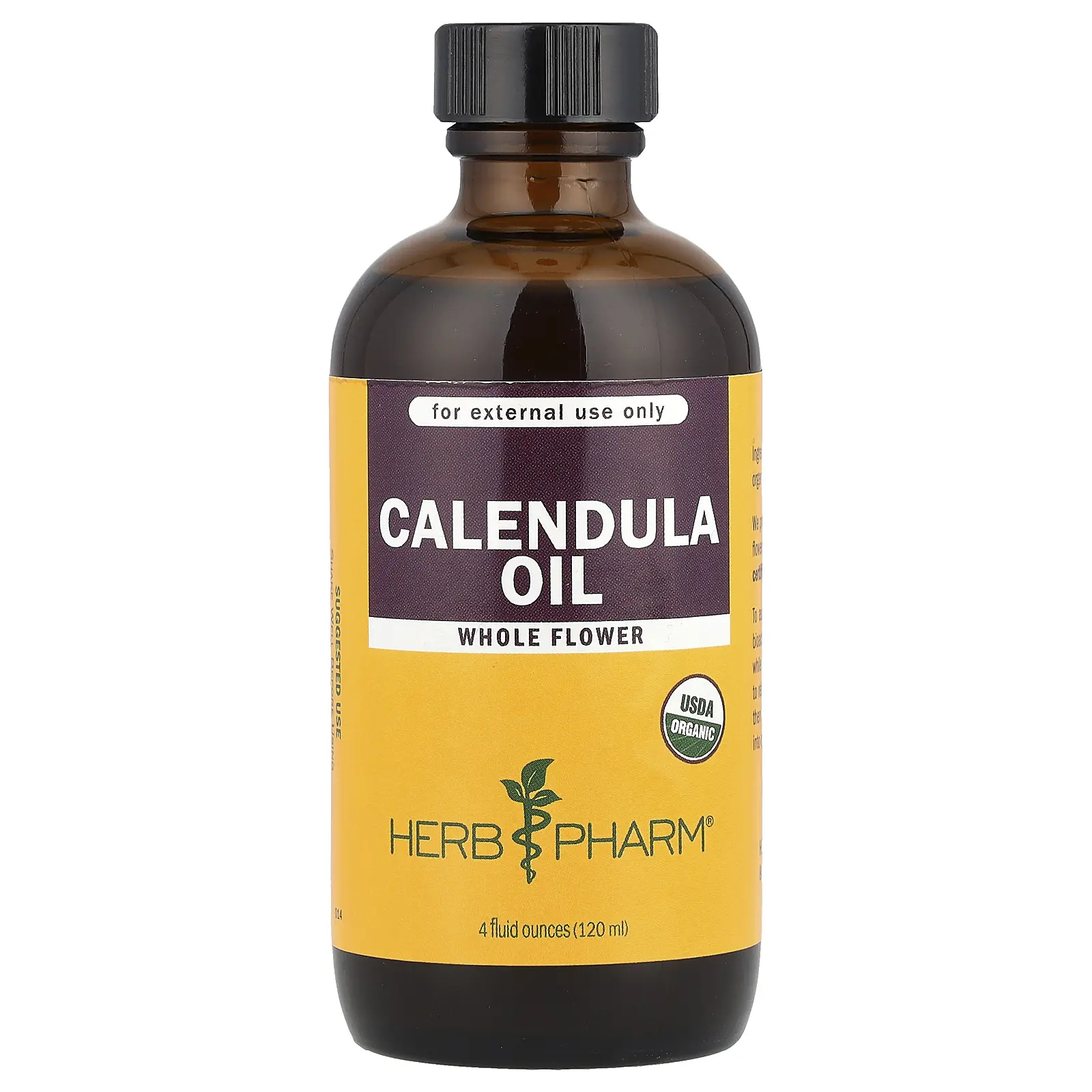 Herb Pharm Calendula Oil, 4 fl oz (120 ml)