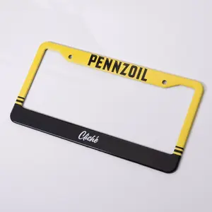 Pennzoil Custom License Plate Cover | For Car Enthusiast | Car Guy Gifts | 1pc | ClichéBuilt