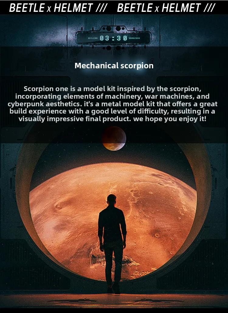 Mechanical Scorpion Metal Assembly Model — Birthday & Holiday Gift for Boys, DIY Craft Toy & Trendy Display Piece · "Purple Scorpion" Assembly Kit — Metal Scorpion Model, Mechanical Assembly, High-Difficulty Handcrafted Puzzle