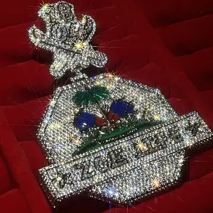 Personalized customized Hawaiian coconut tree pendant, chilled cool pendant, luxurious cartoon medal, hip-hop street culture trend wearing accessory, Father's Day gift, commemorative day gift