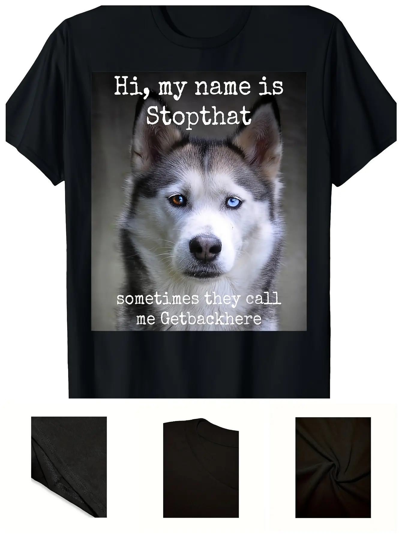 Super Siberian Husky Dog Graphic T-Shirt - 100 Cot unisex soft cotton short sleeve t shirt, vintage graphic casual tee for men women teens, perfect birthday holiday gift for camping travel gym daily street  wear