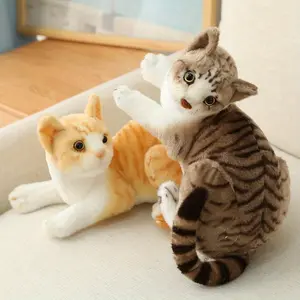 Cute Realistic Siamese Cat & Kitten Plush Toys |   Simulation Animal Models, Perfect for Office & Home Desktop Decor, Ideal Gifts for Boys, Girls, Holidays & Birthdays
