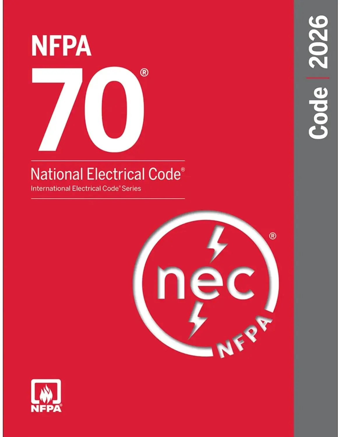 NFPA 70 National Electrical Code (NEC) 2026 English Soft Cover Book - Authoritative Document, Comprehensive Rules, Emerging Trends, Revised Every 3 Years for Industrial Technology