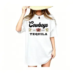 Vintage Cowboys And Tequila T-shirt Western T-shirt, Barbecue Party, Cricut & Silhouette Country T-shirt, Cowboy Shirt Gift