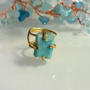 Medium Larimar Ring (Size 5-9)