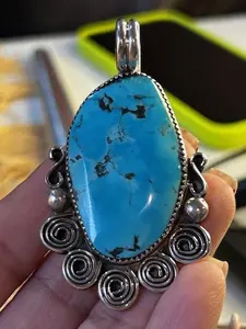 Sterling silver and Turquoise Pendant