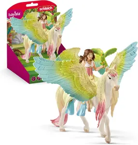 Schleich Bayala - Fairy Surah with glitter Pegasus - 3-Piece Playset, Unicorn Toys for Girls and Boys