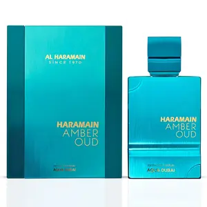 Al Haramain Amber Oud Aqua Dubai Extrait De Parfum Spray 75ML (2.5 OZ) - Bergamot, Fruits & Musk Fusion with Amber Grounded by Musk Al Haramain Amber Oud Aqua Dubai Extrait De Parfum Spray 75ML (2.5 OZ) - Bergamot, Fruits & Musk Fusion with Amber Grounded by Musk