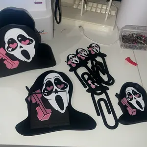 Horror Desk Set with Unique Zombie Designs and Functional Clips