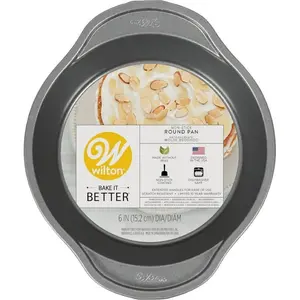 Wilton Bake It Better Non-Stick 6-Inch Round Cake Pan 6X2 Baking Pan