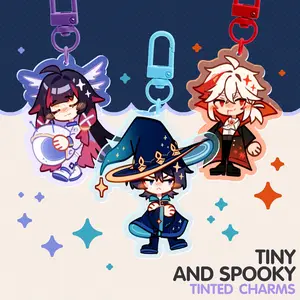 Genshin Impact Tiny And Spooky Keychain Acrylic Charms, Cute Keyring Accessory, Fun Charm For Backpack Or Purse | High Quality and Customer Favorite Items