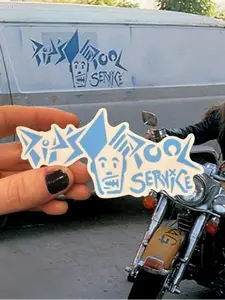 Raised By Movies Airheads Pip's Pool Service Sticker