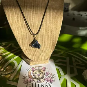 Blue Druzy Agate Necklace