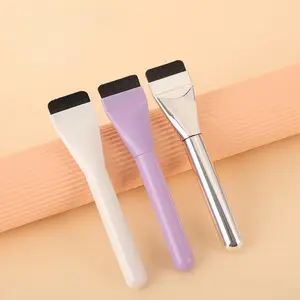 3-Pack Multi-Purpose Flat Brush Set: Makeup Blending Brush, Zero Absorption for Flawless Foundation & Streak-Free Mask Application