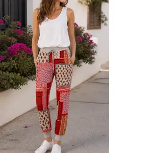 Quilted Print Joggers