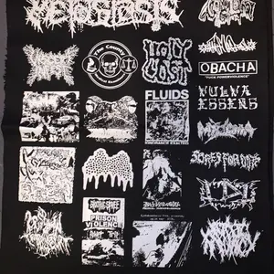 Goregrind patches sheet diy decoration