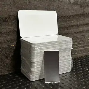 White Dye Sublimation Blank 2" x 3.5" Metal Rectangle Magnet - 100 Pack BULK-M-000