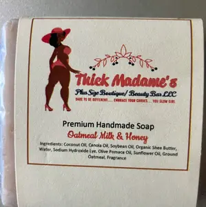 Thick Madame's Beauty Bar LLC Oatmeal Milk and Honey Soap Bar  - Body Care