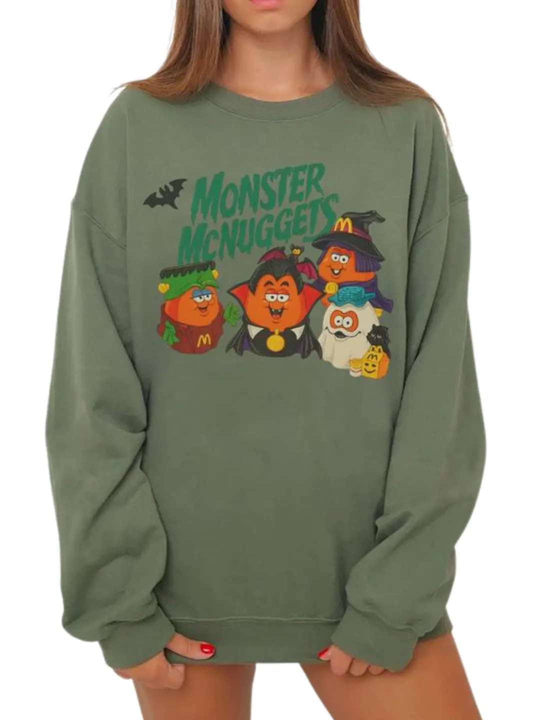 Vintage Halloween Nuggets Sweatshirt, 90s Monster Nuggets Shirt, Retro Halloween Sweatshirt, Halloween Nugget Shirt, Summerween Tee