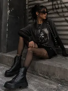 Midnight Combat Boots