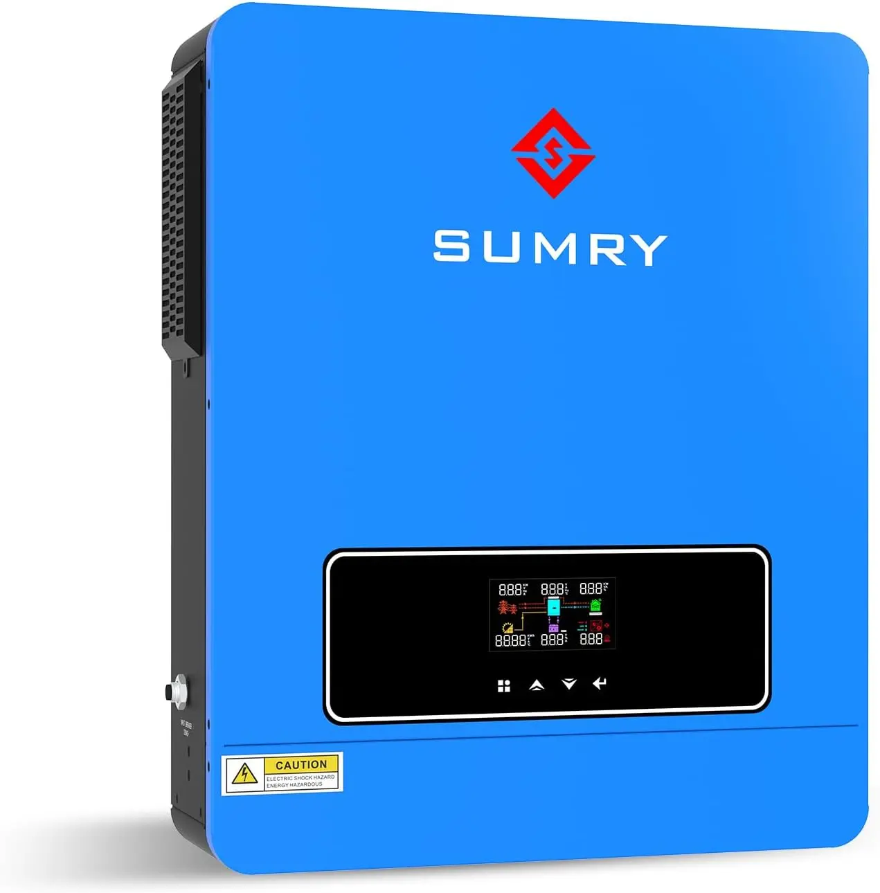 SUMRY Hybrid Solar Inverter Charger 3600W DC24V to AC110V Voltage Converter | With 120A MPPT Controller, Pure Sine Wave, for Battery-less or AGM Lithium Battery System, for Energy Storage Backup Power
